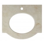 25.5-in. W 22-in. D Stone Top In Beige Color For 1 Hole Faucet