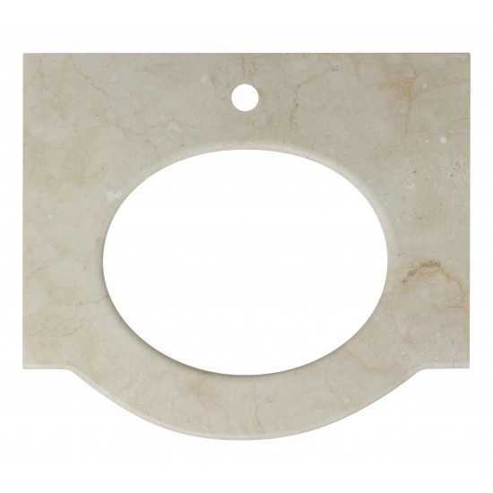 25.5-in. W 22-in. D Stone Top In Beige Color For 1 Hole Faucet