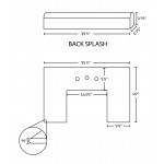 35.5-in. W 22-in. D Stone Top In Bianca Carara Color For 3H8-in. Faucet