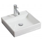 24-in. W Floor Mount White Vanity Set For 1 Hole Drilling Black Galaxy Top