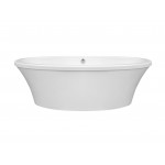 Freestanding Soaking Bath, White 66x36.75x21.75