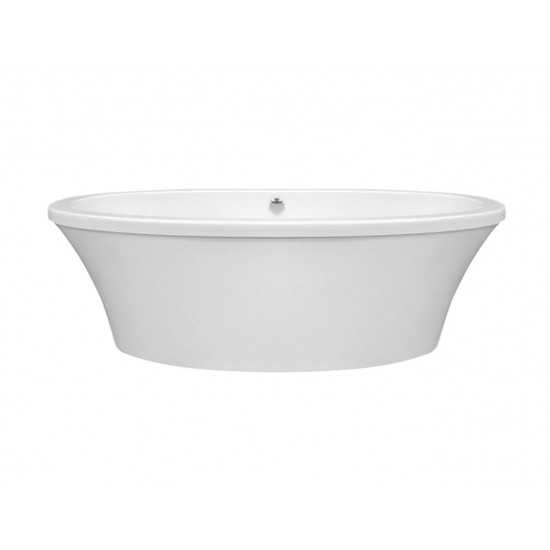 Freestanding Soaking Bath, White 66x36.75x21.75