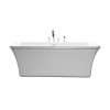 Freestanding Soaking Bath, White 65.5x35.75x22.5
