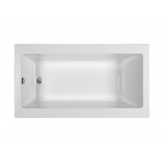 Drop In Soaking Bath White 66x32.25x19.5