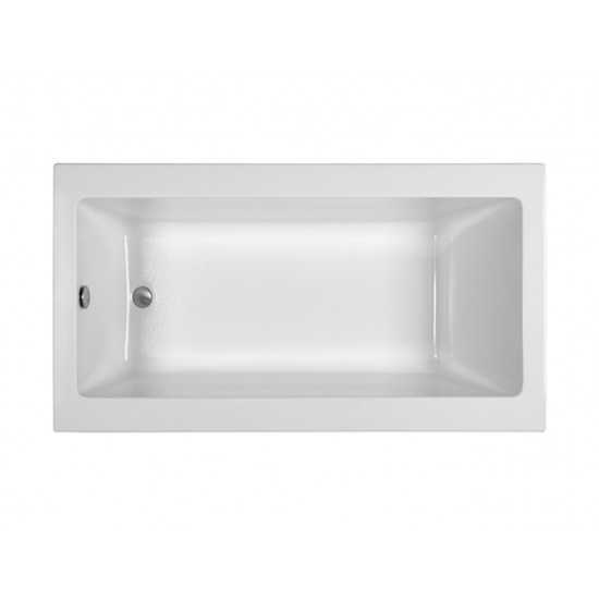 Drop In Soaking Bath White 66x32.25x19.5