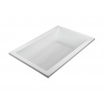 Drop In Soaking Bath White 72x42x19.75