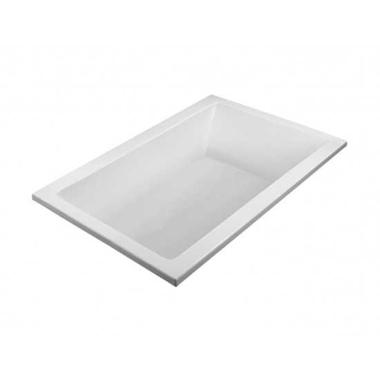 Drop In Soaking Bath White 72x42x19.75