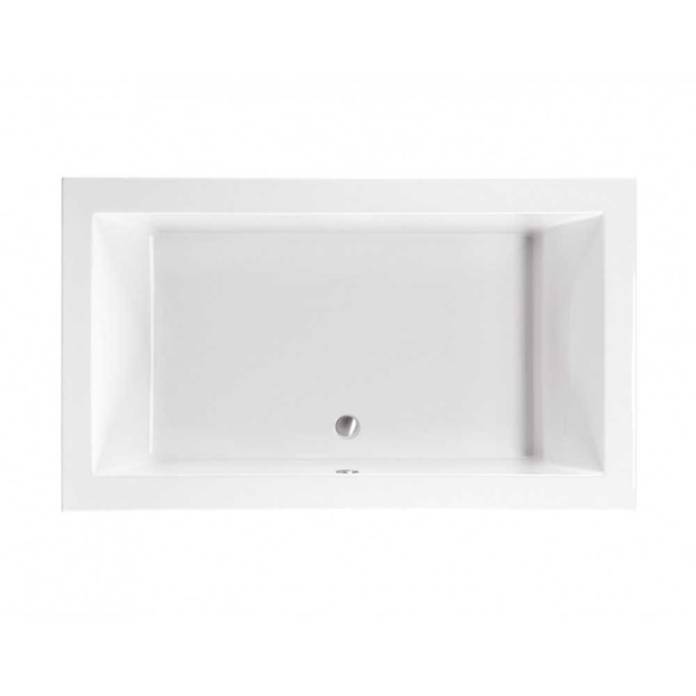 Drop In Soaking Bath White 72x42x22