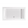 Drop In Soaking Bath White 72x42x22