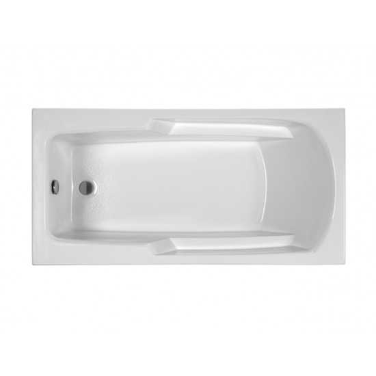 Drop In Whirlpool Bath White 60x29.75x17.375