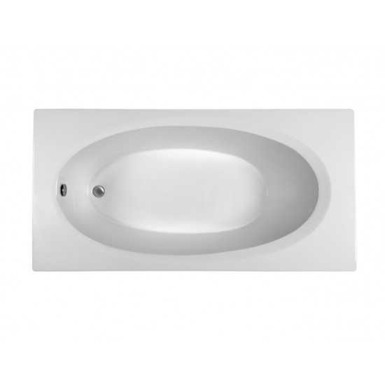 Drop In Whirlpool Bath White 71.75x35.75x19.75