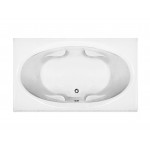 Drop In Whirlpool Bath White 70.5x41.5x19.375