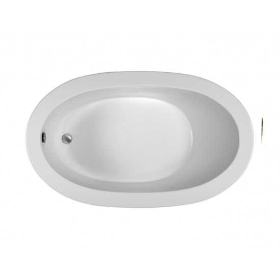 Drop In Whirlpool Bath White 59.5x35.5x18.75