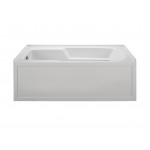 Integral Skirted Left-Hand Drain Soaking Bath White 60x30x19.25