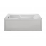 Integral Skirted Left-Hand Drain Soaking Bath Biscuit 60x30x19.25