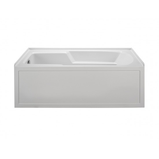 Integral Skirted Right-Hand Drain Whirlpool Bath White 60x30x19.25