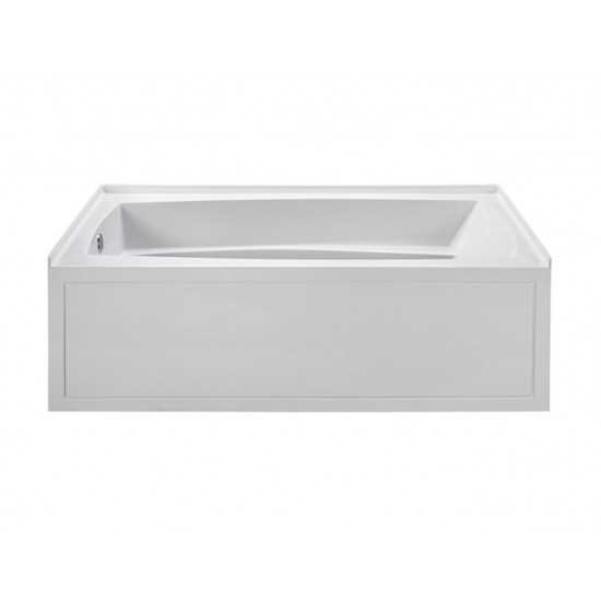 Integral Skirted Left-Hand Drain Soaking Bath Biscuit 72.25x36.25x21