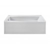 Integral Skirted Right-Hand Drain Soaking Bath Biscuit 72.25x36.25x21