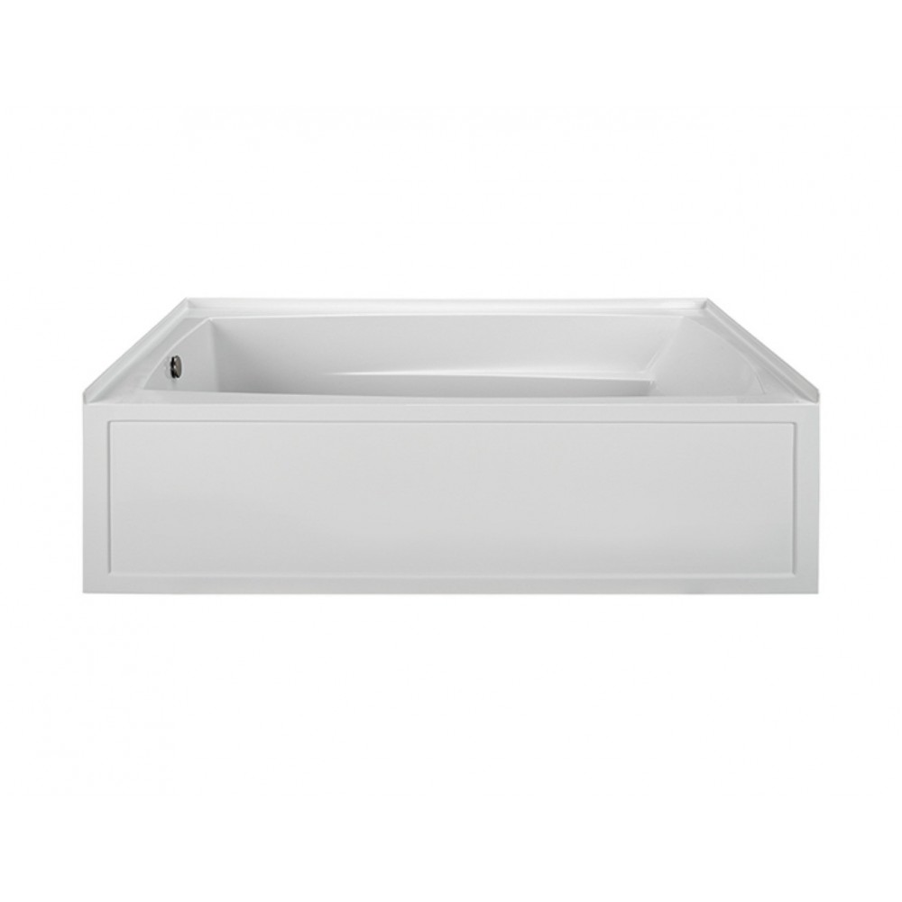 Integral Skirted Right-Hand Drain Whirlpool Bath White 72x42x20.75