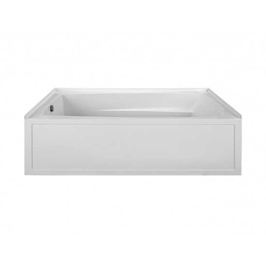 Integral Skirted Left-Hand Drain Whirlpool Bath Biscuit 72x42x20.75