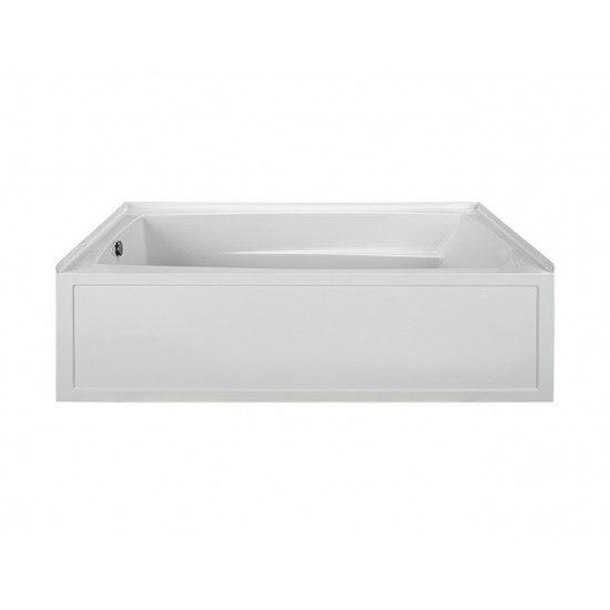 Integral Skirted Right-Hand Drain Whirlpool Bath Biscuit 72x42x20.75