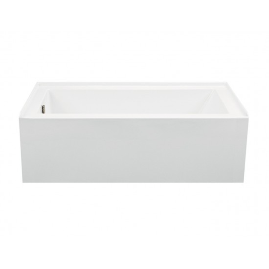 Integral Skirted Right-Hand Drain Whirlpool Bath White 59.5x30x19