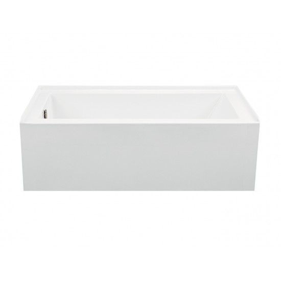 Integral Skirted Right-Hand Drain Whirlpool Bath Biscuit 59.5x30x19