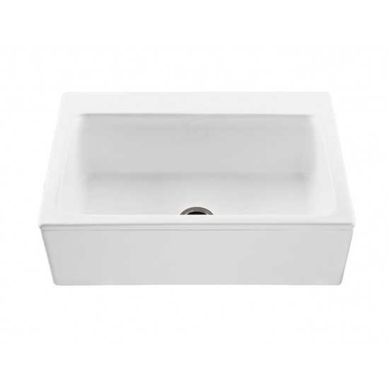 The McCoy single-bowl Kitchen Sink, White RKS250W