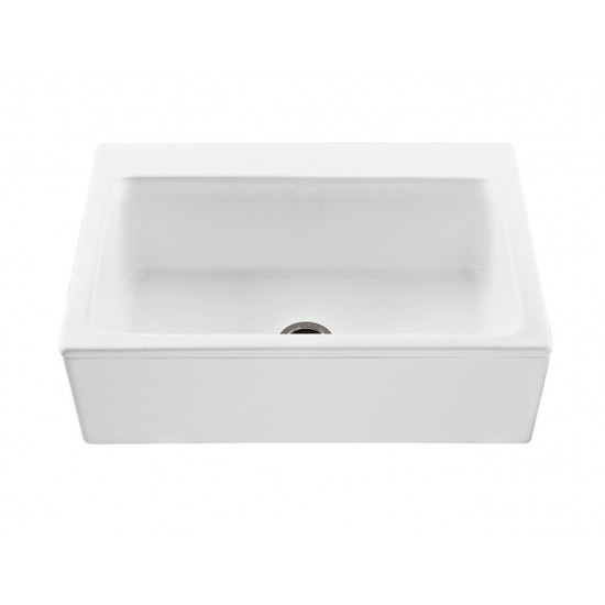 The McCoy single-bowl Kitchen Sink, Biscuit RKS250B