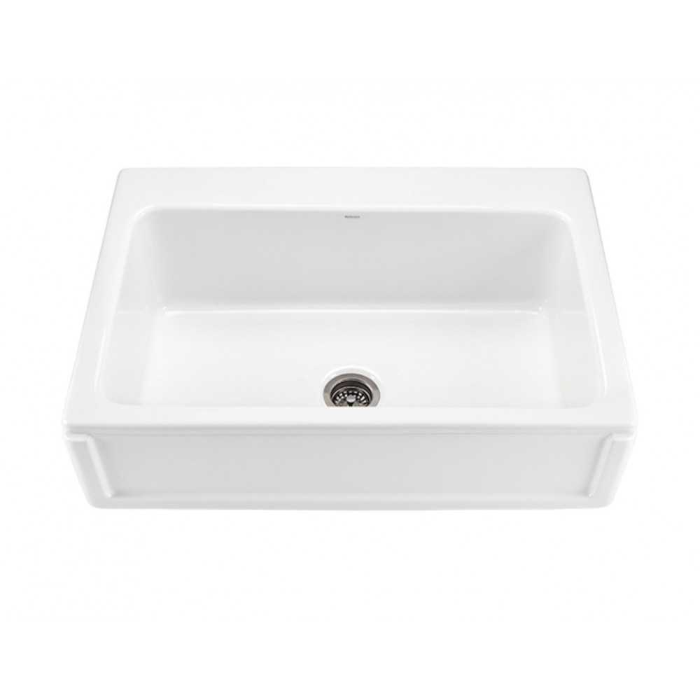 The McCoy single-bowl Kitchen Sink, White RKS251W