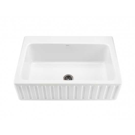 The McCoy single-bowl Kitchen Sink, White RKS252W