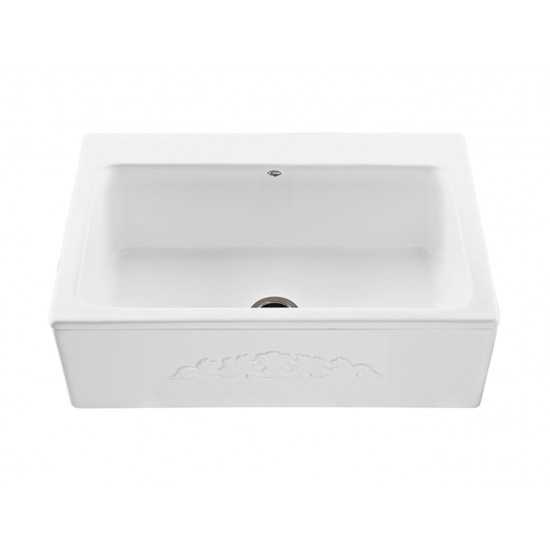 The McCoy single-bowl Kitchen Sink, White RKS253W