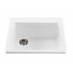 The Simplicity single-bowl Kitchen Sink, White