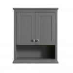 Bathroom Wall-Mounted Storage Cabinet in Dark Gray