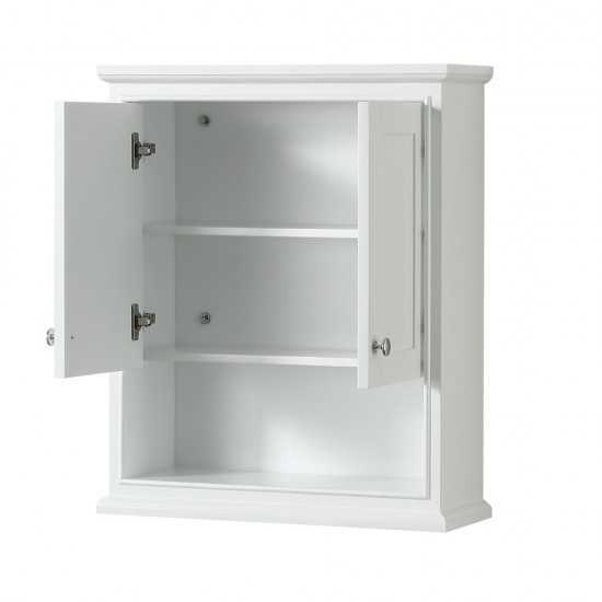 Bathroom Wall-Mounted Storage Cabinet in White