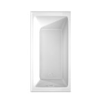 60 x 30 Inch Alcove Bathtub in White, Left-Hand Drain, Overflow Trim in White