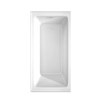 60 x 30 Inch Alcove Bathtub in White, Right-Hand Drain, Overflow Trim in White