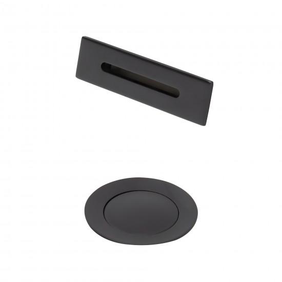 Matte Black Universal Square Bathtub Trim Kit