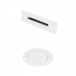 Shiny White Universal Square Bathtub Trim Kit