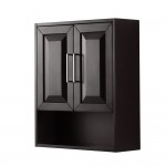 Wall-Mounted Storage Cabinet in Dark Espresso