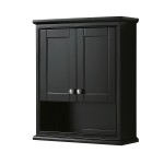 Wall-Mounted Storage Cabinet in Dark Espresso