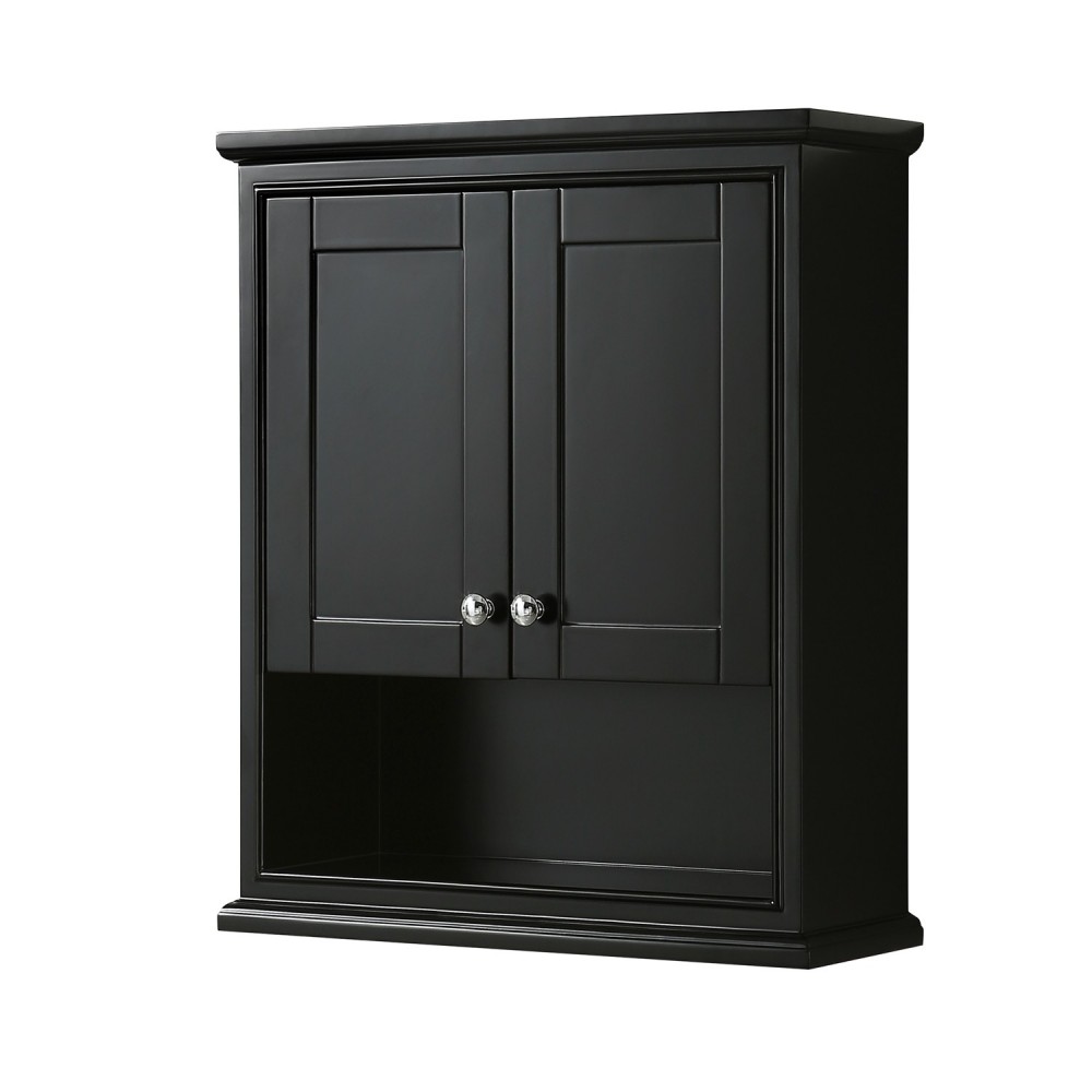 Wall-Mounted Storage Cabinet in Dark Espresso Wall-Mounted Storage Cabinet in Dark Espresso