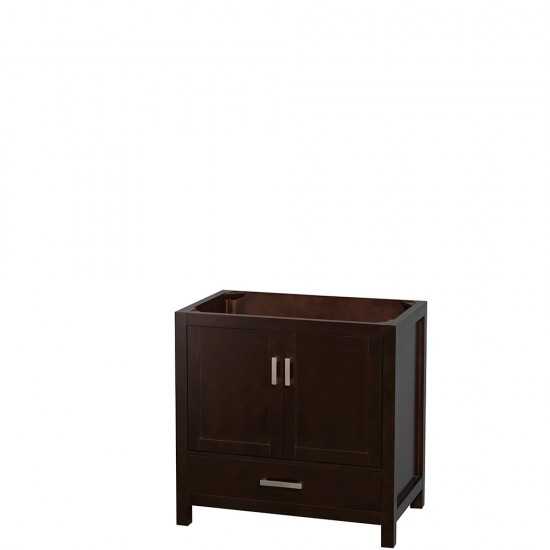 36 Inch Single Bathroom Vanity in Espresso, No Countertop, No Sink, No Mirror