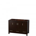 48 Inch Single Bathroom Vanity in Espresso, No Countertop, No Sink, No Mirror