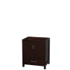30 Inch Single Bathroom Vanity in Espresso, No Countertop, No Sink, No Mirror