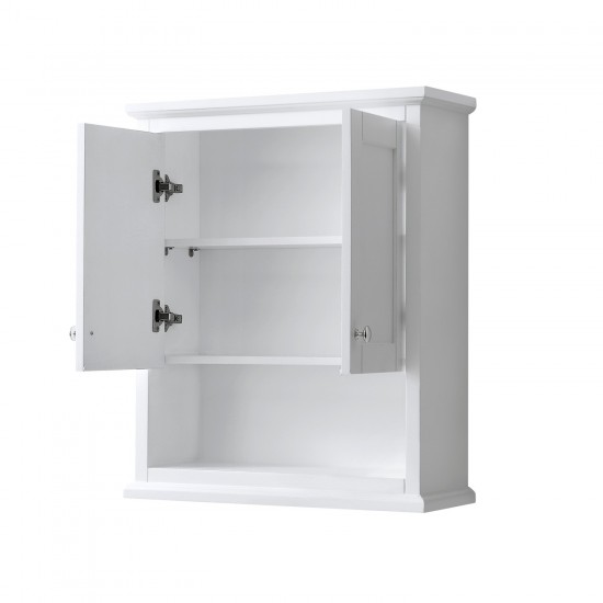 Wall-Mounted Bathroom Storage Cabinet in White