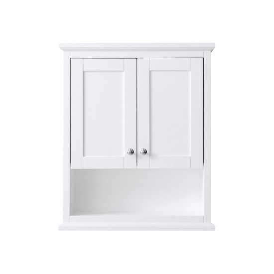 Wall-Mounted Bathroom Storage Cabinet in White