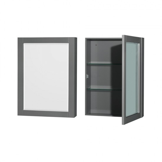 60 Inch Double Bathroom Vanity in Dark Gray, No Countertop, No Sinks, Medicine Cabinets