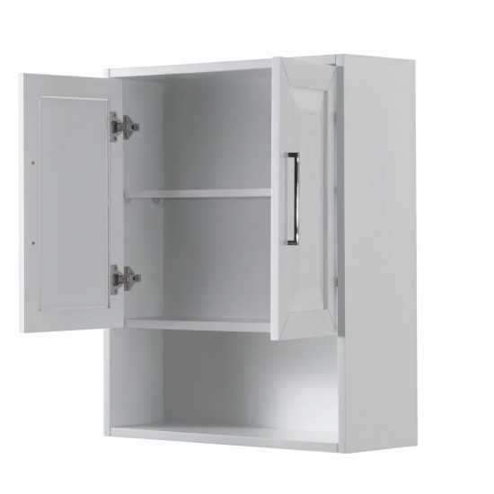 Wall-Mounted Storage Cabinet in White