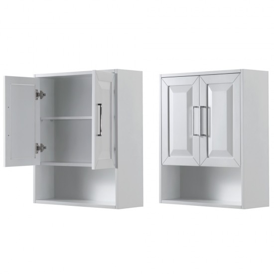 Wall-Mounted Storage Cabinet in White